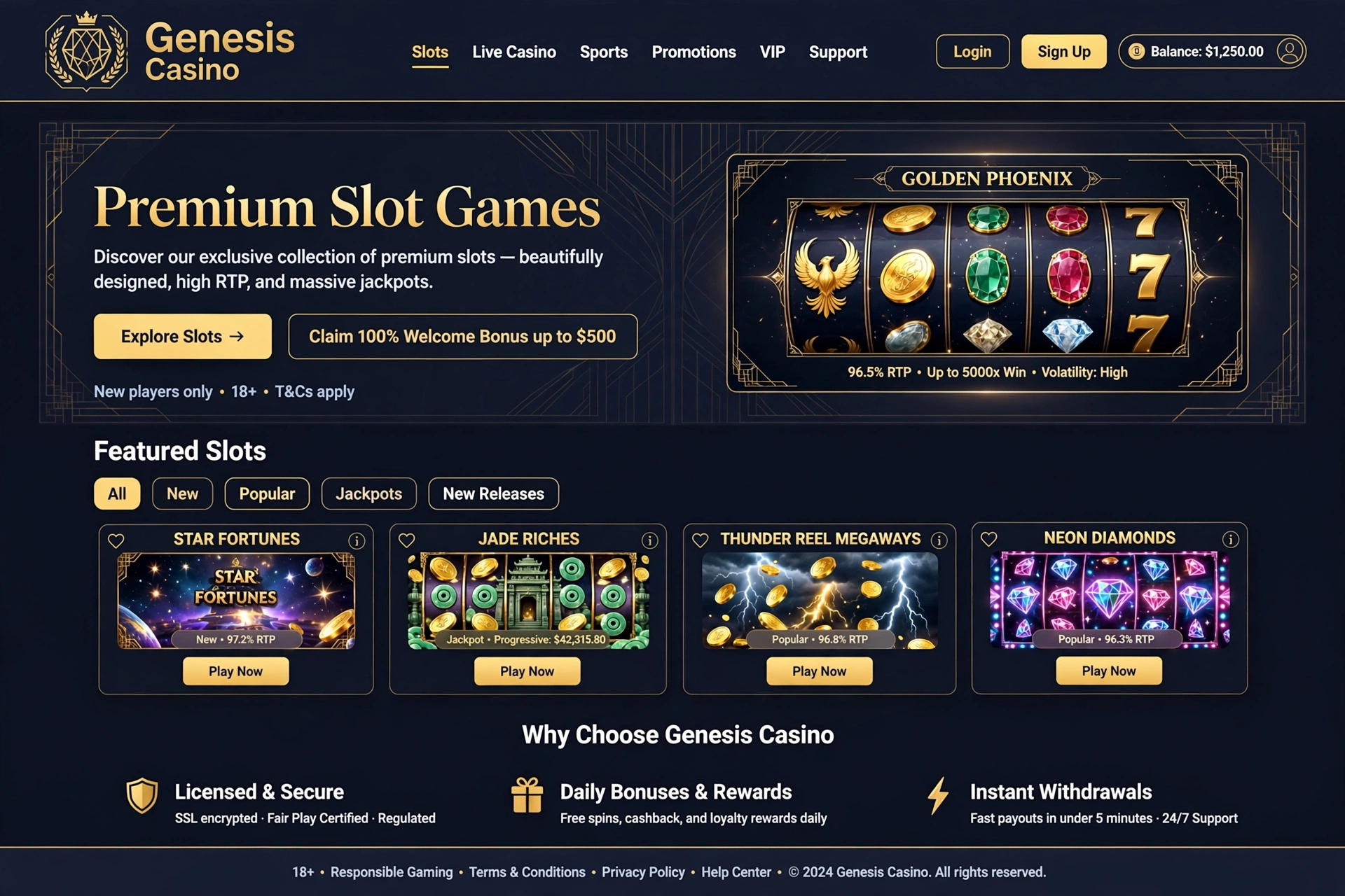Genesis Casino – komplett guide, bonuser og vurdering